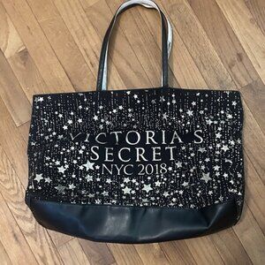 Victoria's Secret Black and White Star Tote